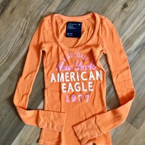 American Eagle waffle knit top